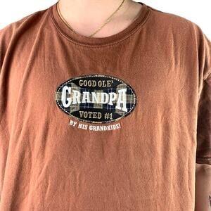 Vintage 90s Embroidered Grandpa T-shirt